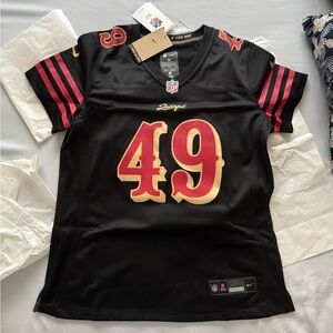 Authentic Women’s Faithful San Francisco 49rs Sold Out Rivalry Black Jersey NWT🏈